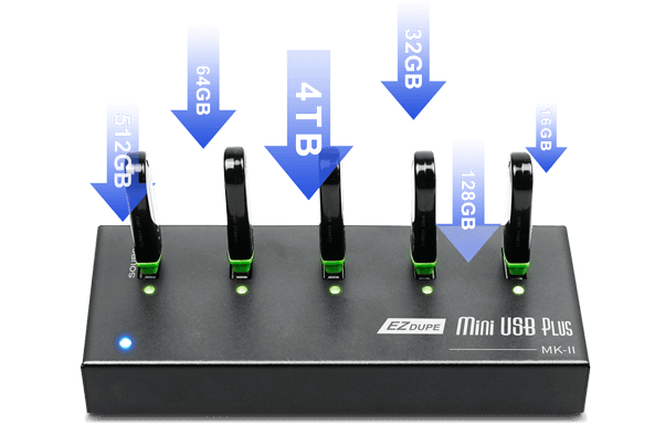 support flash drive with a capacity of 2TB